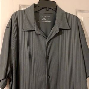 Men’s Via Europa Semi Dress Button Up T
